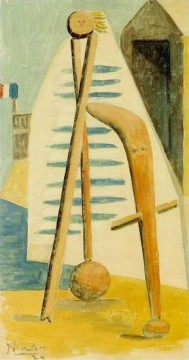 Baigneuse La plage de Dinard 1928 Kubismus Ölgemälde